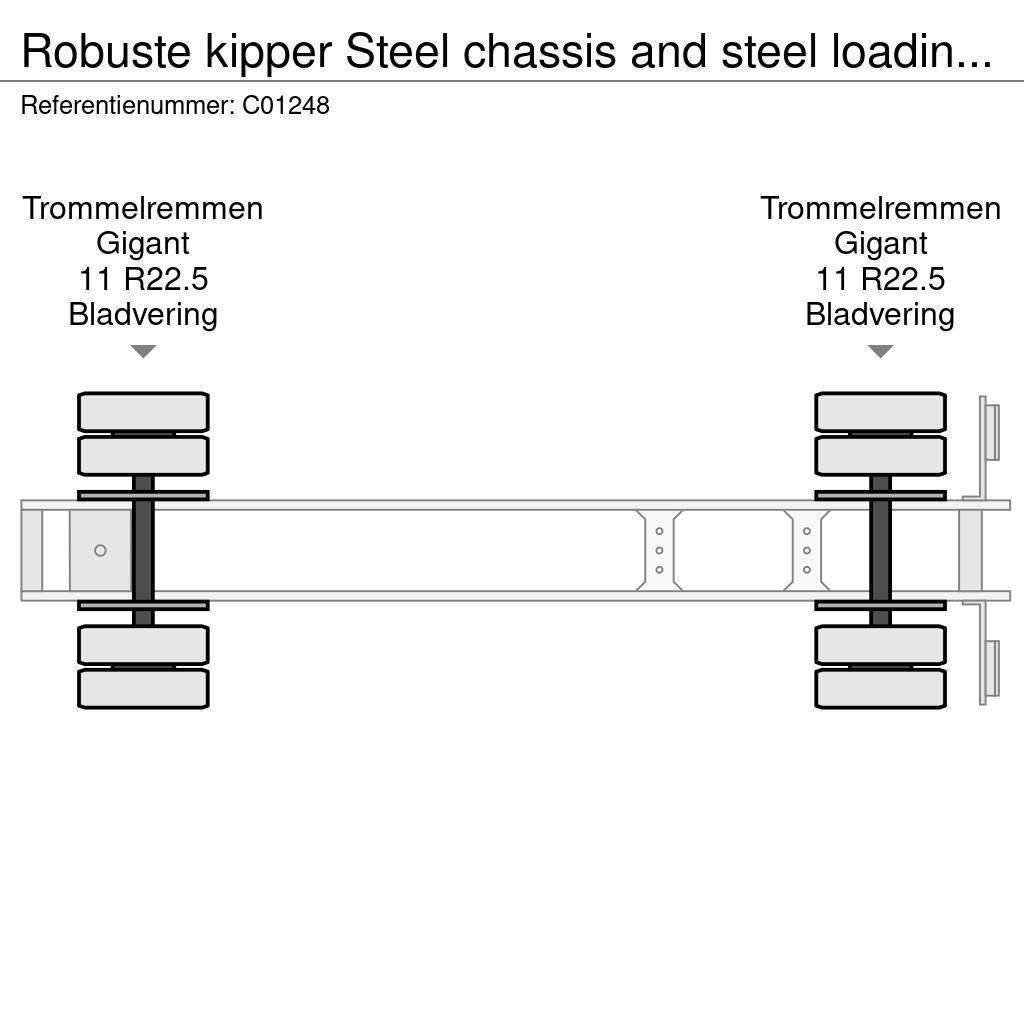 Robuste kipper Steel chassis and steel loading platform Damperli çekiciler