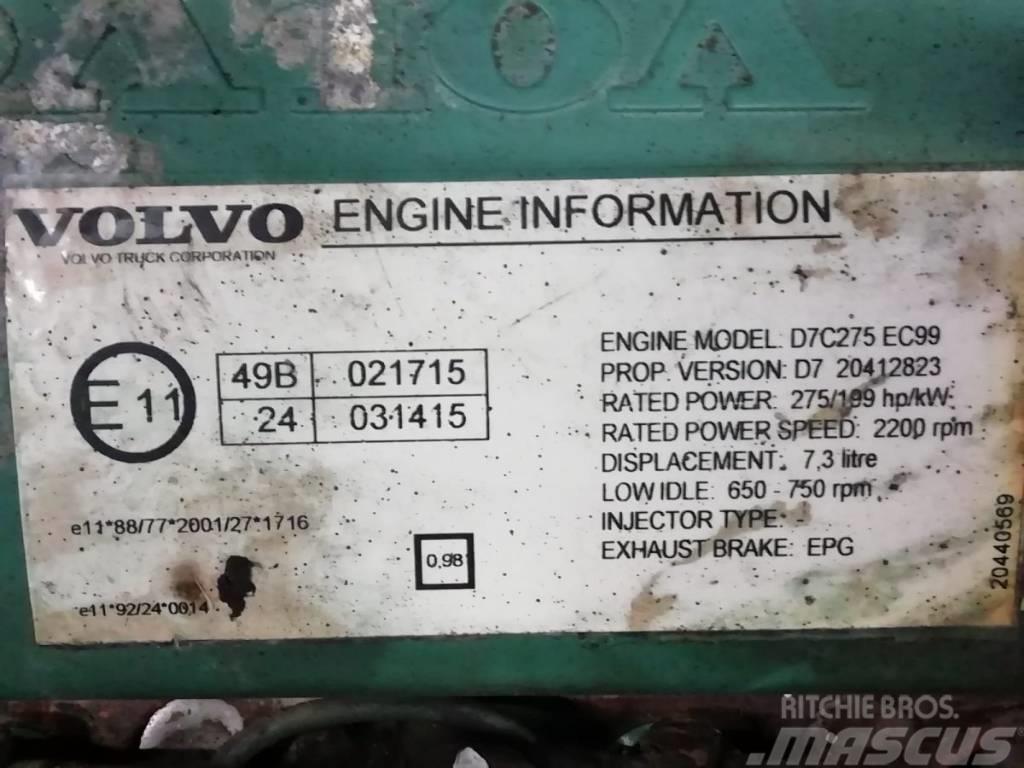 Volvo Engine D7C275 EPG EURO 3 Motorlar