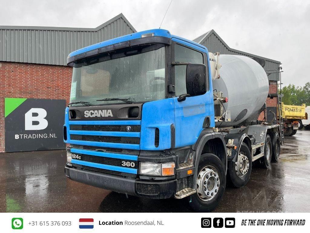 Scania P124-360 8x4 Concrete mixer 9m3 - Full steel - Big Transmikserler