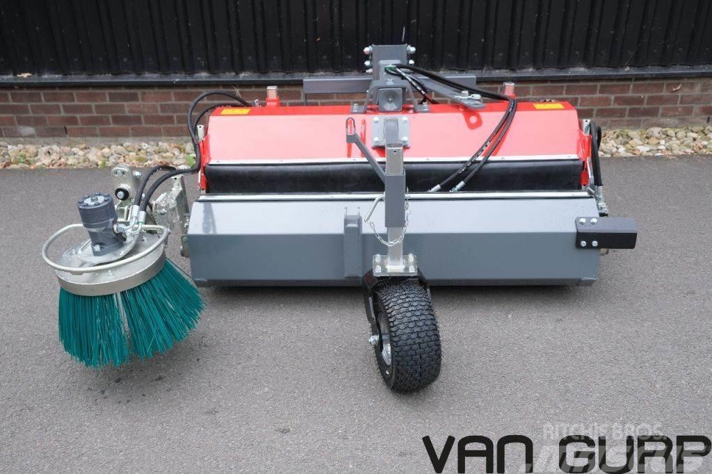 Weidemann Veegmachine met hydraulische opvangbak en zijborst Cadde süpürücüler