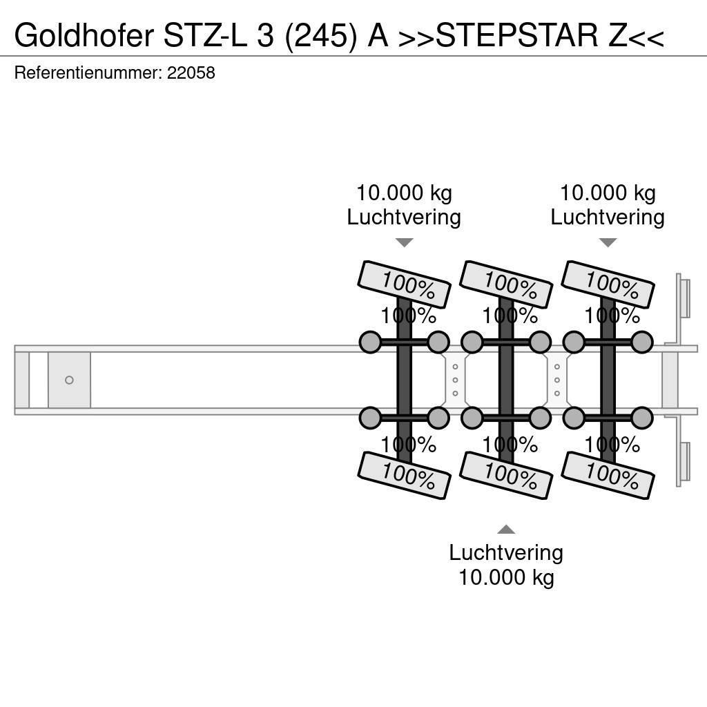 Goldhofer STZ-L 3 (245) A >>STEPSTAR Z<< Low loader yari çekiciler