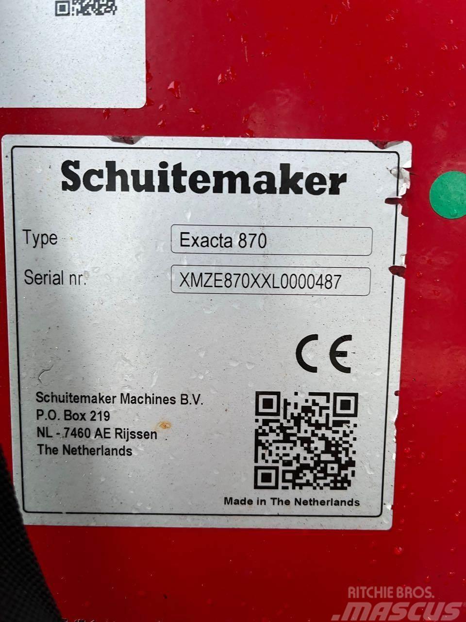 Schuitemaker Exacta 870 Diger gübre uygulama makinalari ve aksesuarlar