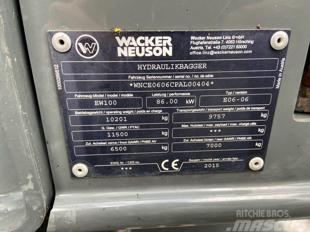 Wacker Neuson EW100 Lastik tekerli ekskavatörler