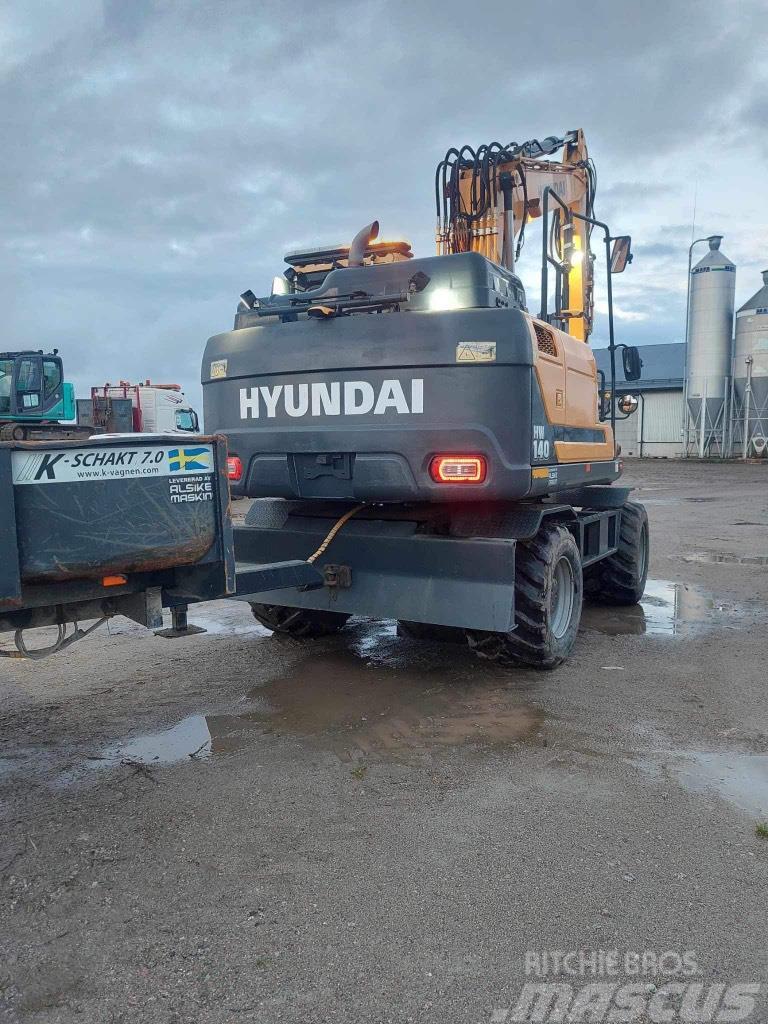 Hyundai HW140 Lastik tekerli ekskavatörler