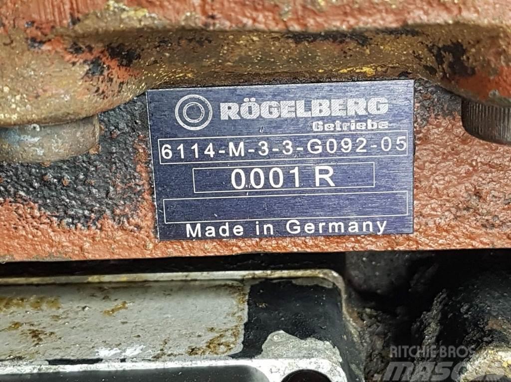  Rögelberg 6114-M-3-3-G092-Transmission/Getriebe/Tr Sanzuman