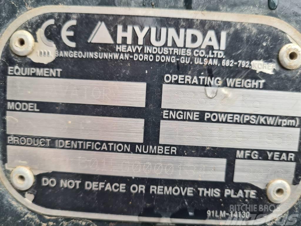 Hyundai HX 220 L Paletli ekskavatörler
