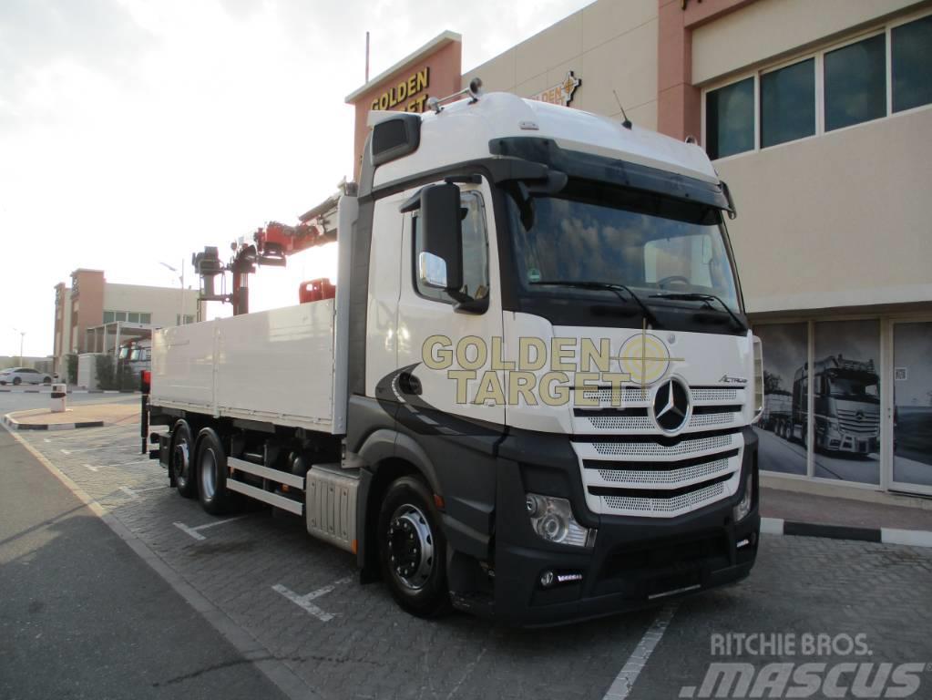 Mercedes-Benz Actros 2545 6x2 Truck w/ HMF2120K3 Block Crane Araç üzeri vinçler