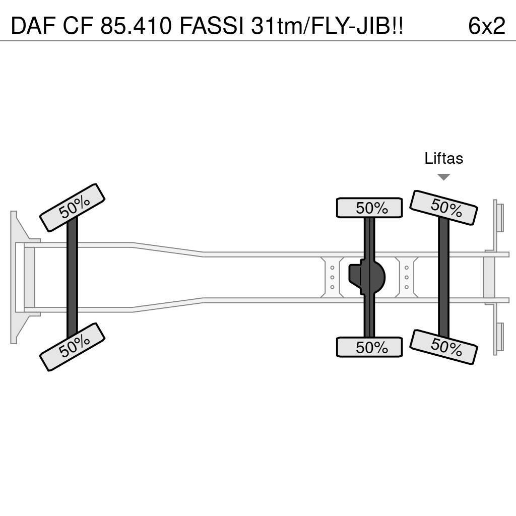 DAF CF 85.410 FASSI 31tm/FLY-JIB!! Yol-Arazi Tipi Vinçler (AT)