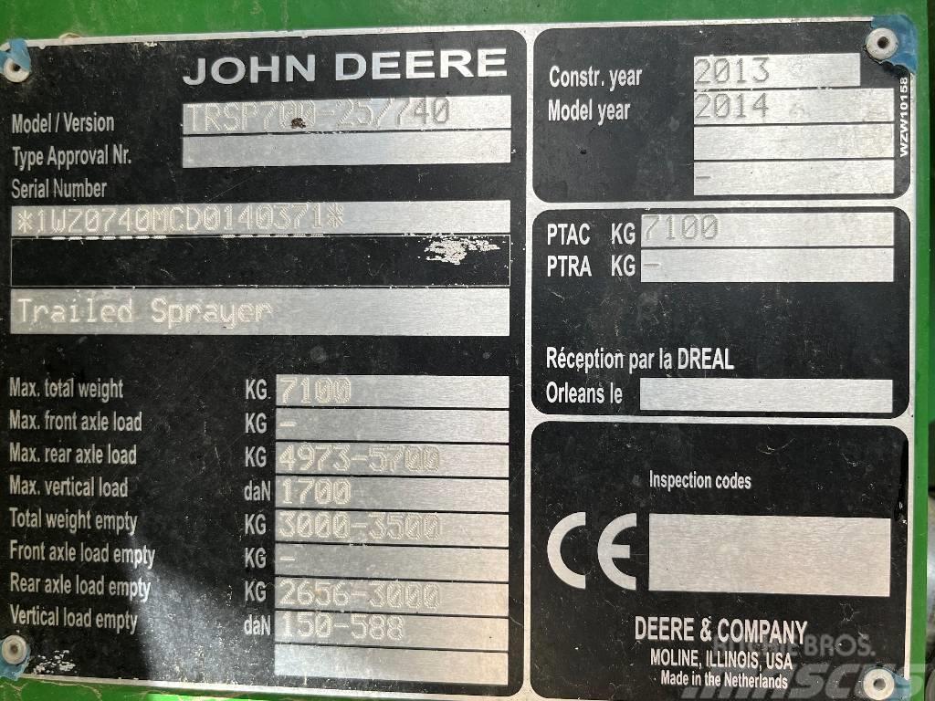 John Deere M 740 i Dismantled: only spare parts Çekilir pülverizatörler