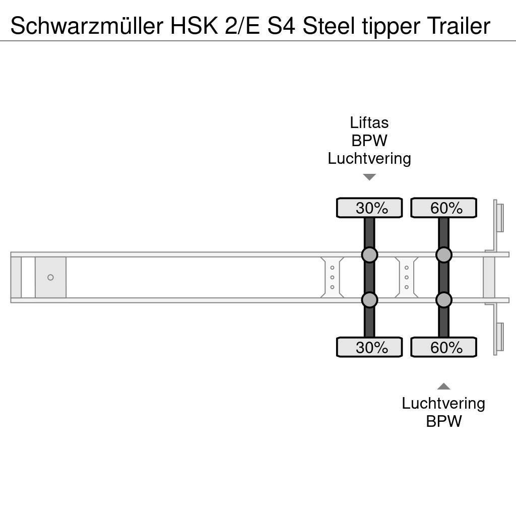 Schwarzmüller HSK 2/E S4 Steel tipper Trailer Damperli çekiciler
