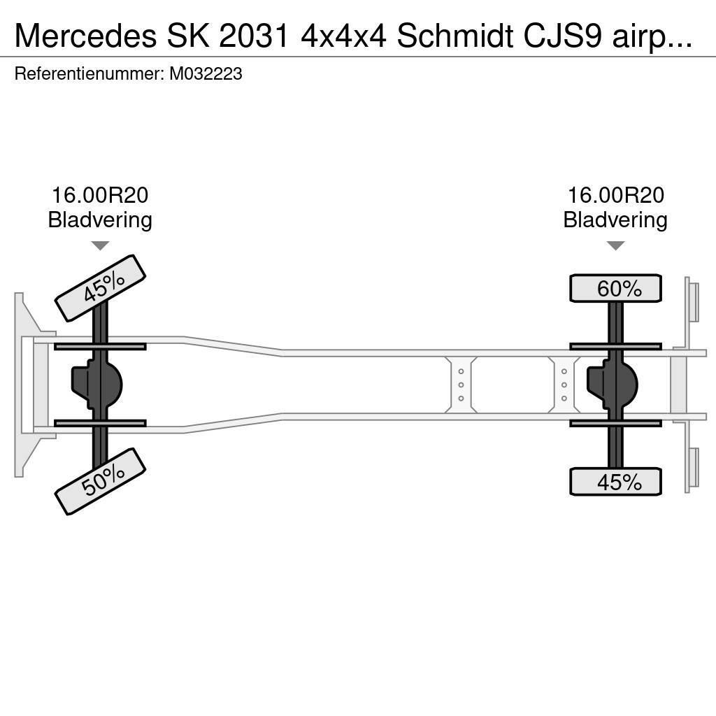 Mercedes-Benz SK 2031 4x4x4 Schmidt CJS9 airport sweeper snow pl Çekiciler