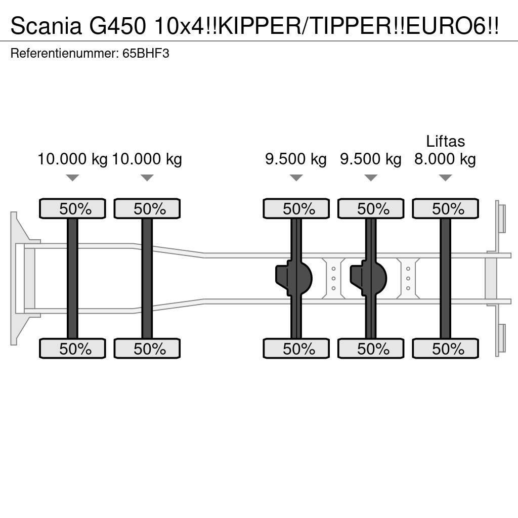Scania G450 10x4!!KIPPER/TIPPER!!EURO6!! Damperli kamyonlar