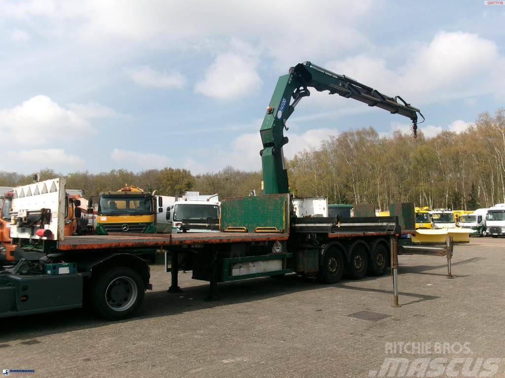  Massey Platform trailer + HMF 4720 K3 crane Flatbed kamyonlar