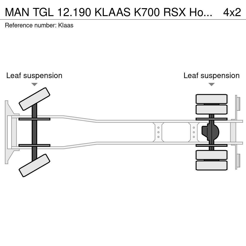 MAN TGL 12.190 KLAAS K700 RSX Hoogwerker bak (487 werk Araç üstü platformlar