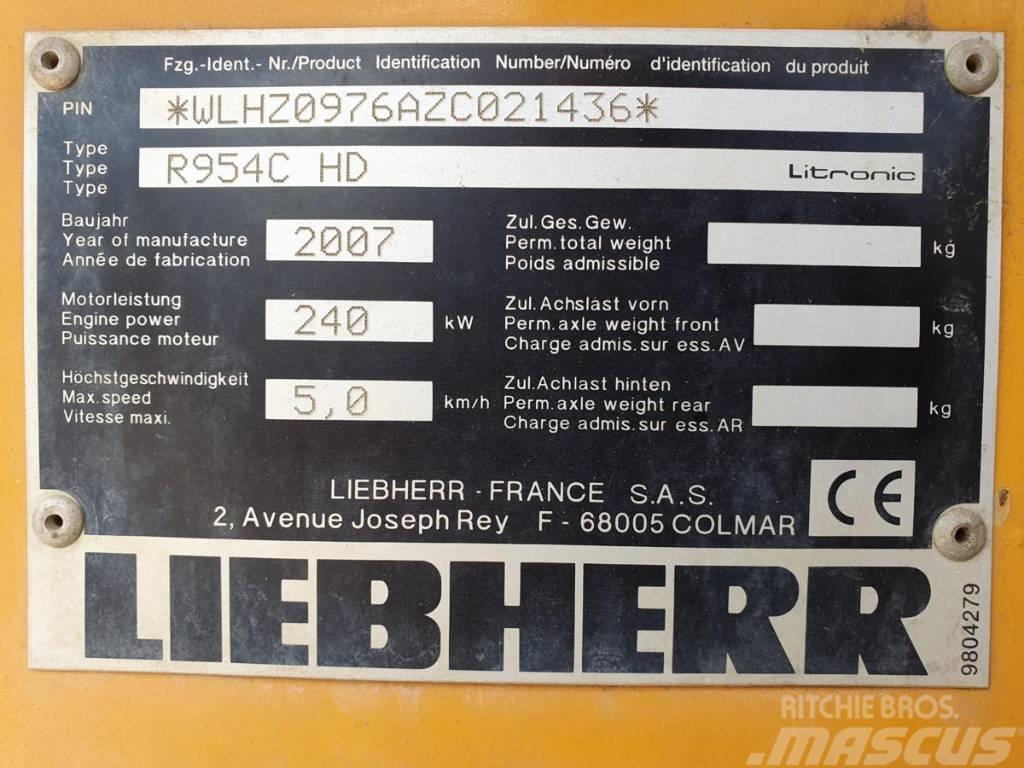  Koparka gąsienicowa LIEBHERR R 954 C HD Paletli ekskavatörler