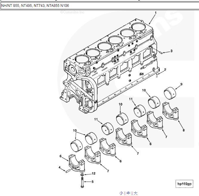 Shantui SD22 engine cylinder block Motorlar