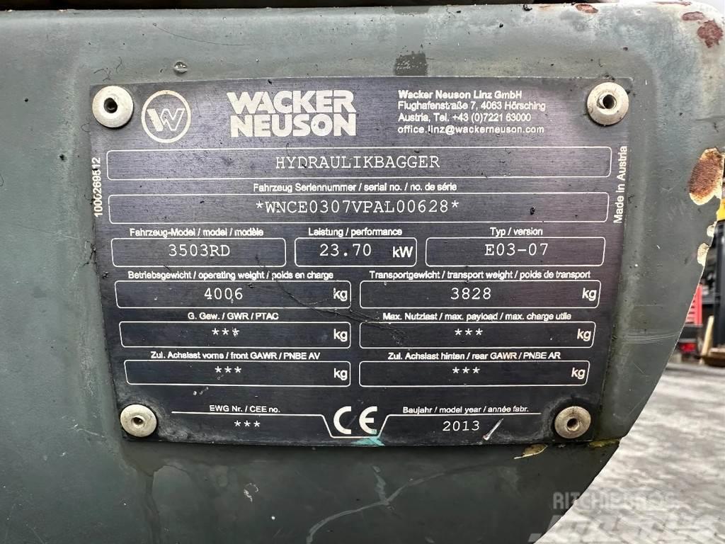Wacker Neuson 3503 RD Mini ekskavatörler, 7 tona dek