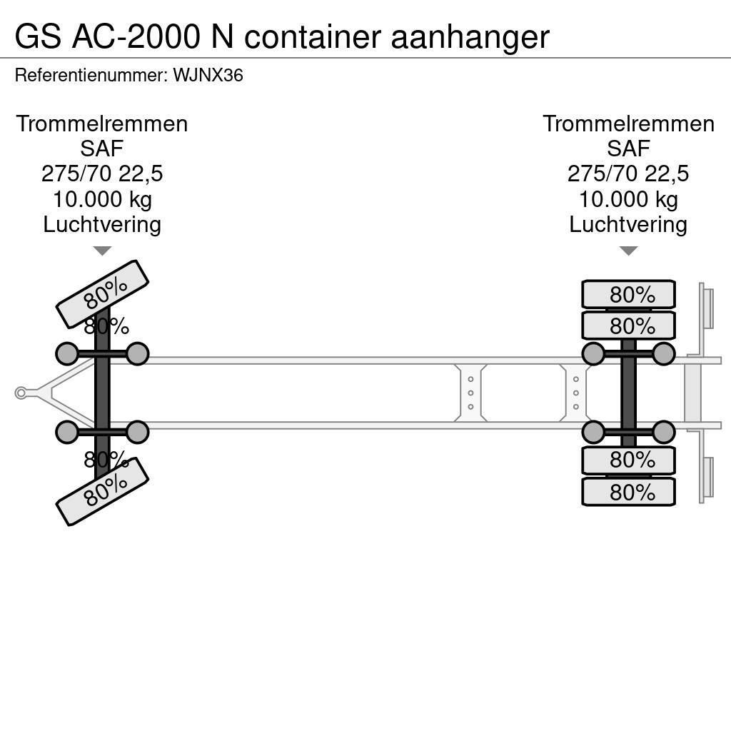 GS AC-2000 N container aanhanger Çekiciler, konteyner
