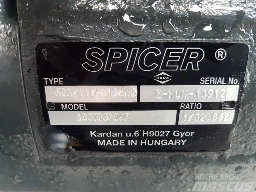 Wacker Neuson -Spicer Dana 603/111/0061539-Axle/Achse/As Akslar