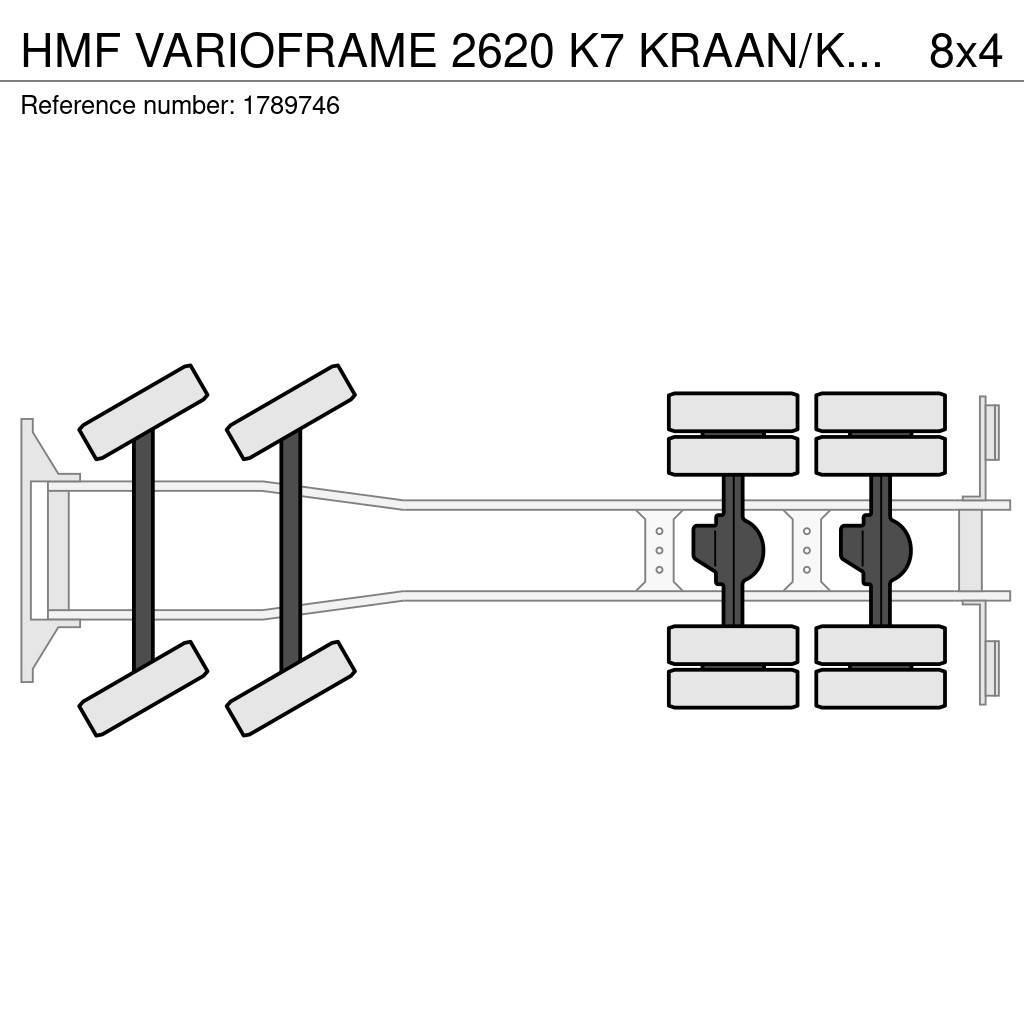 HMF VARIOFRAME 2620 K7 KRAAN/KRAN/CRANE/GRUA Araç üzeri vinçler
