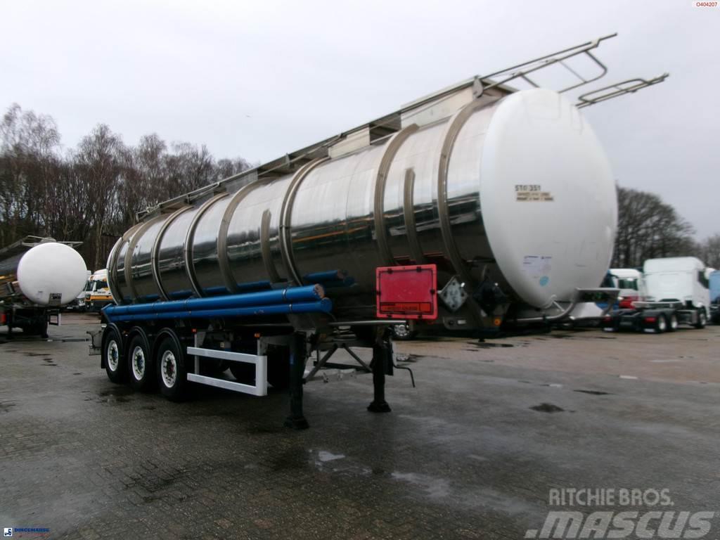  Clayton Chemical tank inox 37.5 m3 / 1 comp Tanker yari çekiciler