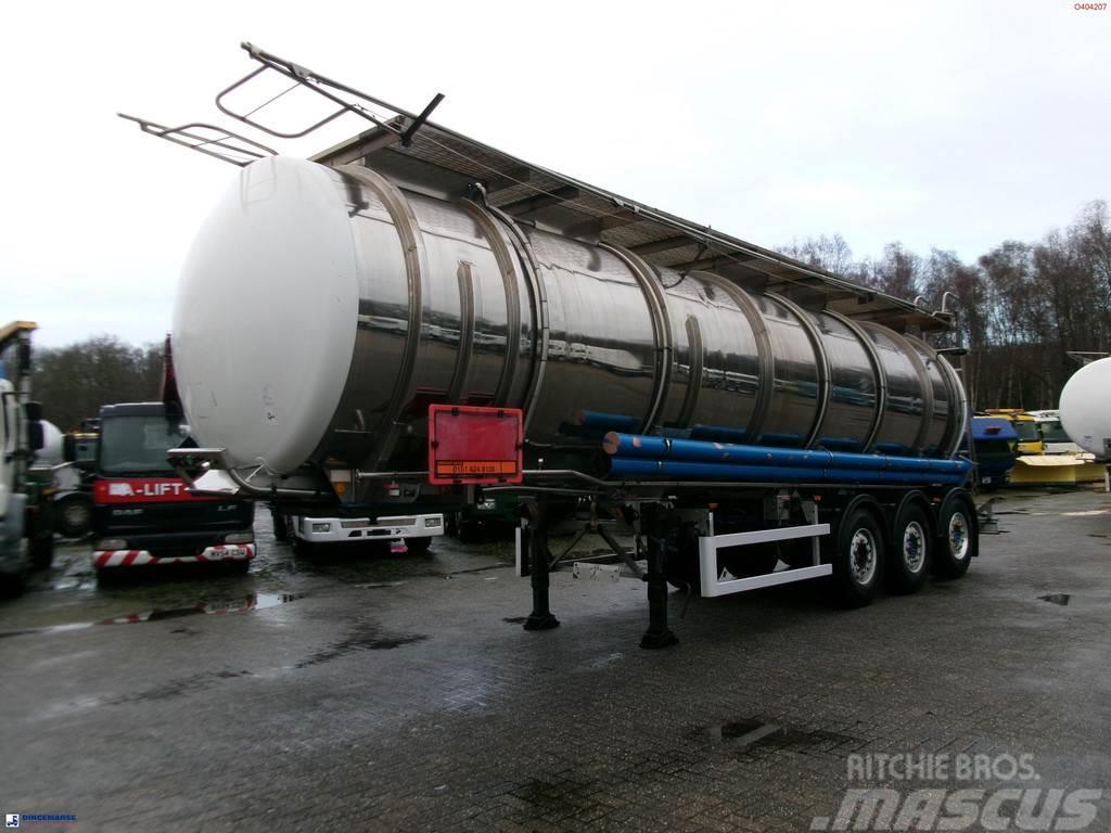  Clayton Chemical tank inox 37.5 m3 / 1 comp Tanker yari çekiciler