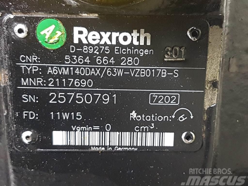 Terex TL210-5364664280-Rexroth A6VM140DAX/63-Drive motor Hidrolik