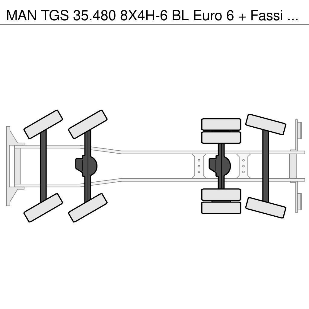 MAN TGS 35.480 8X4H-6 BL Euro 6 + Fassi F1350RA.2.28 + Yol-Arazi Tipi Vinçler (AT)