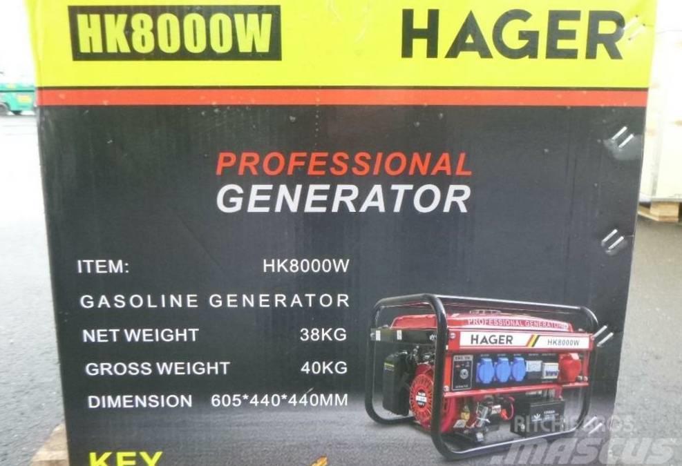  Hager HK 8000W Stromaggregat Generator Benzinli Jeneratörler
