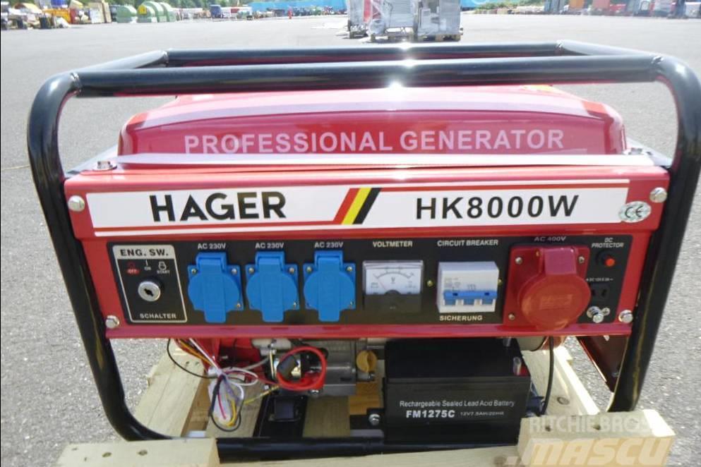  Hager HK 8000W Stromaggregat Generator Benzinli Jeneratörler