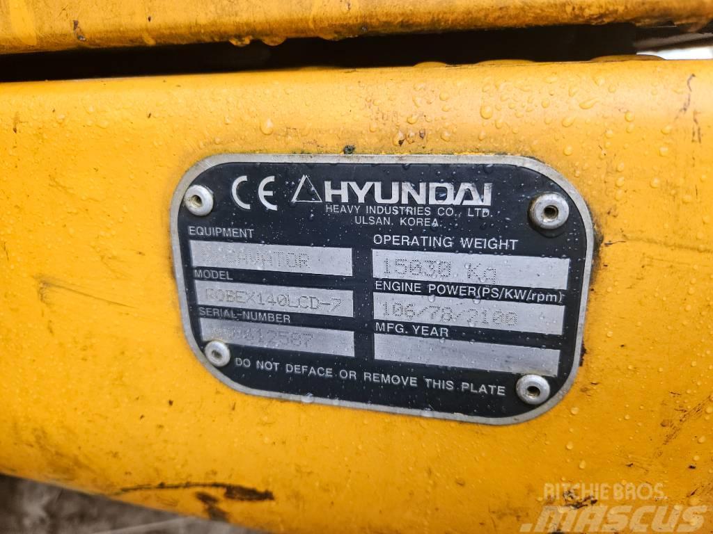 Hyundai 140-7 Paletli ekskavatörler