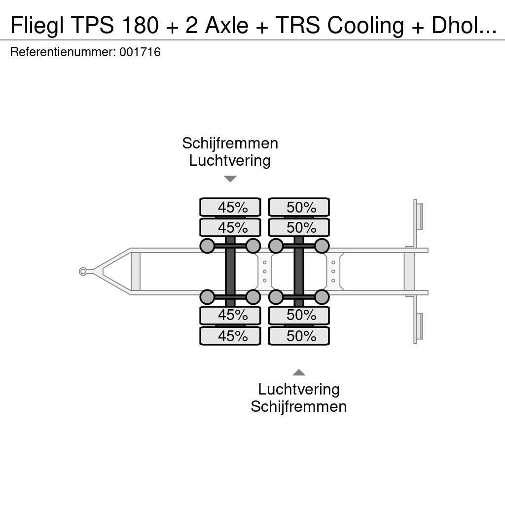Fliegl TPS 180 + 2 Axle + TRS Cooling + Dhollandia Lift Frigofrik römorklar