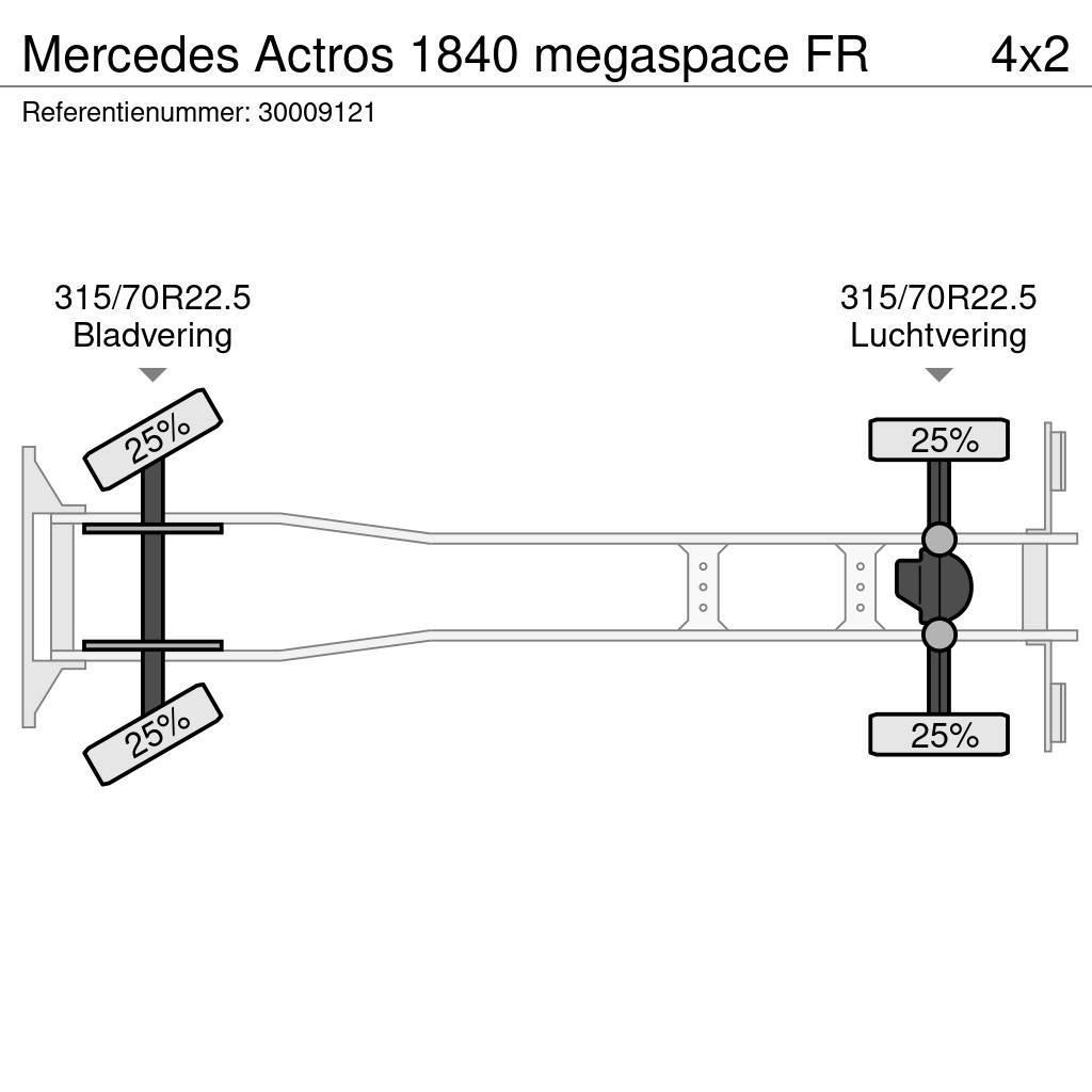 Mercedes-Benz Actros 1840 megaspace FR Römorklar, konteyner