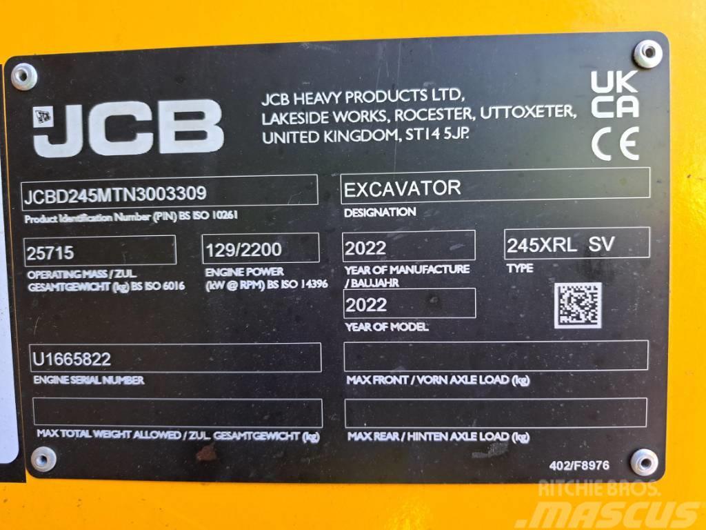 JCB 245 XR Paletli ekskavatörler