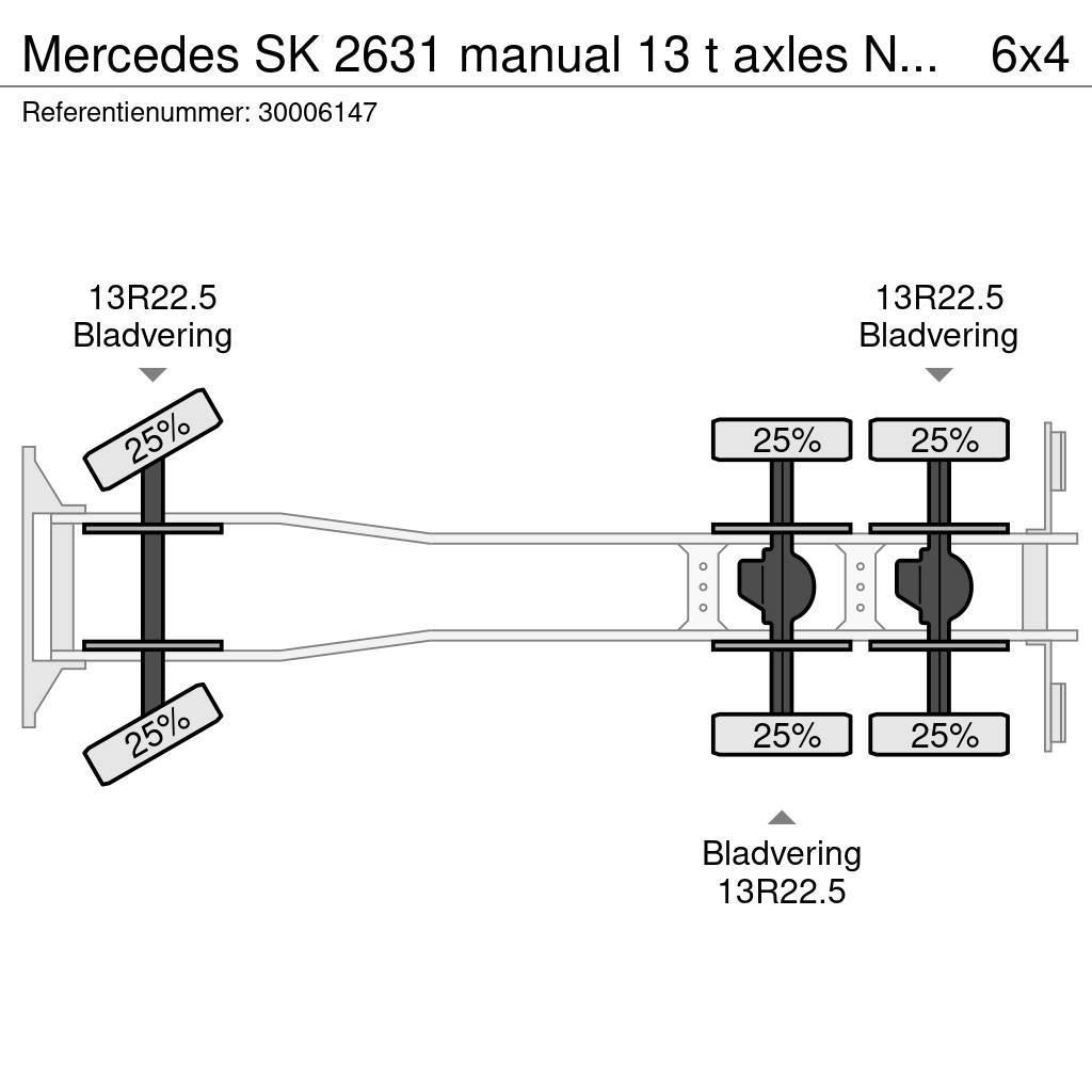 Mercedes-Benz SK 2631 manual 13 t axles NO2638 Çekiciler