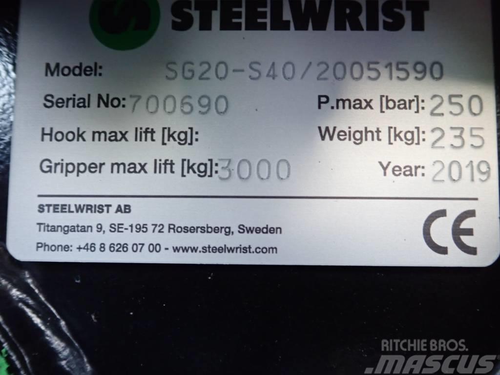 Steelwrist Sortiergreifer SG20 passend zu Volvo ECR35 Polipler