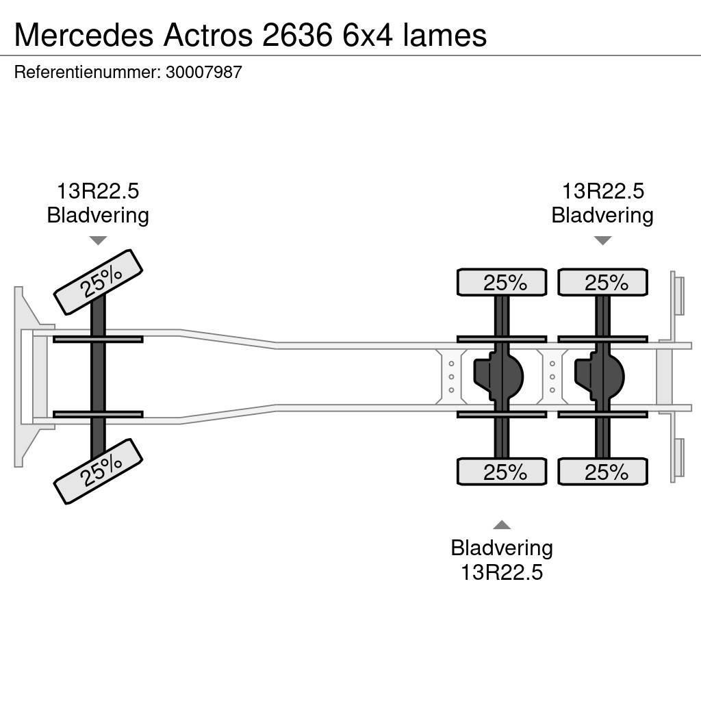 Mercedes-Benz Actros 2636 6x4 lames Flatbed kamyonlar