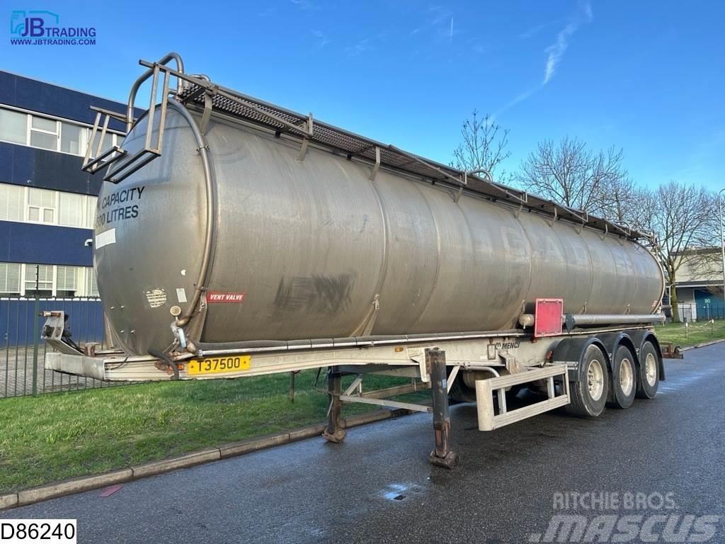 Menci Chemie 37100 liter RVS chemie tank, 1 Compartment Tanker yari çekiciler