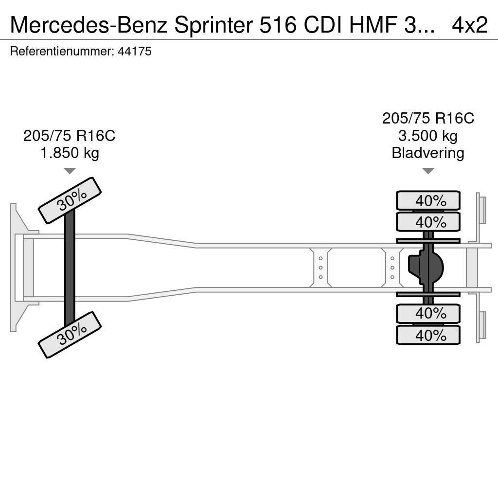 Mercedes-Benz Sprinter 516 CDI HMF 3 Tonmeter laadkraan Yol-Arazi Tipi Vinçler (AT)