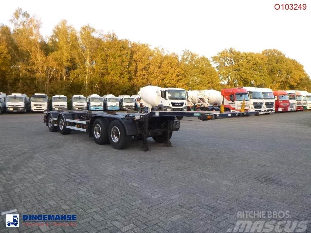 D-tec 4-axle container combi trailer (2 + 2 axles) Konteyner yari çekiciler