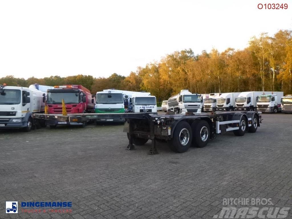 D-tec 4-axle container combi trailer (2 + 2 axles) Konteyner yari çekiciler