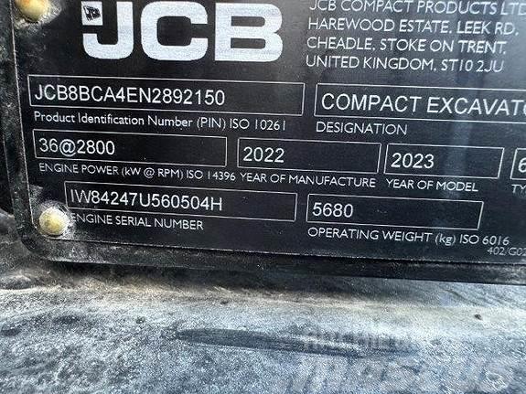 JCB 60C-2 Mini ekskavatörler, 7 tona dek