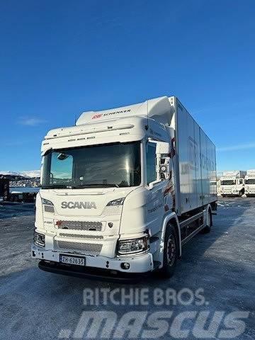 Scania P280B4x2NB m/Närko skappåbygg, sideåpning og baklø Kapali kasa kamyonlar