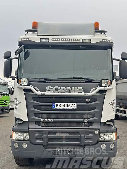 Scania R 580 tipp 3A Brøytefeste Damperli kamyonlar