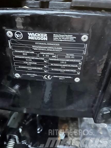Wacker Neuson 803 Dual power Mini ekskavatörler, 7 tona dek