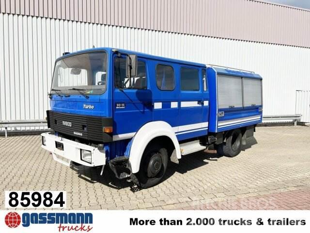 Iveco 90-16 AW 4x4 Doka, Mannschaftswagen Flatbed kamyonlar