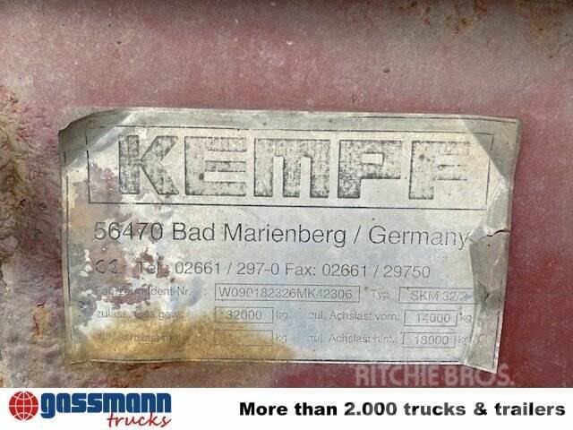 Kempf SKM 32/2 Stahlmulde ca. 24m³, Liftachse, Damperli çekiciler