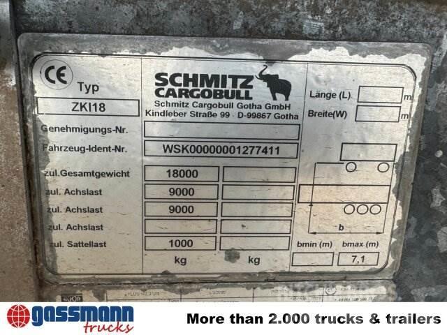 Schmitz ZKI 18-4.9, Stahlbordwände ca. 10m³, Rahmen Damperli römorklari