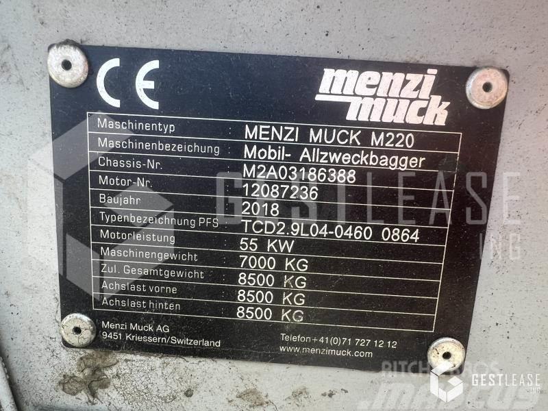 Menzi Muck M220 Özel ekskavatörler