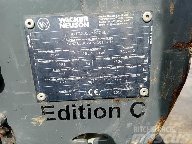 Wacker Neuson EZ28 Mini ekskavatörler, 7 tona dek